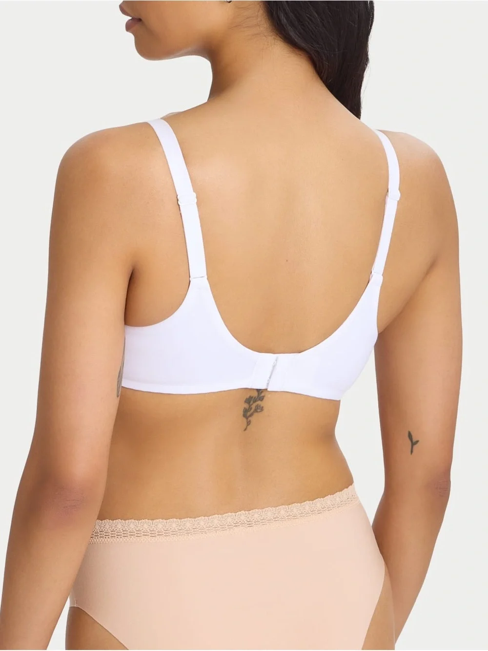 Chantelle Norah Seamless Comfort Bra 13F1 White Stretch Lace 36C NWOT Coverage